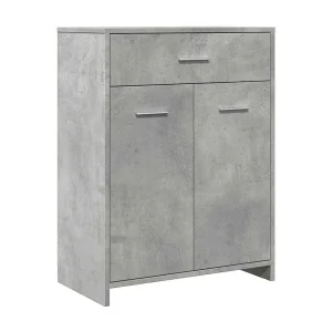 Badkamerkast 60x33x80 cm spaanplaat betongrijs