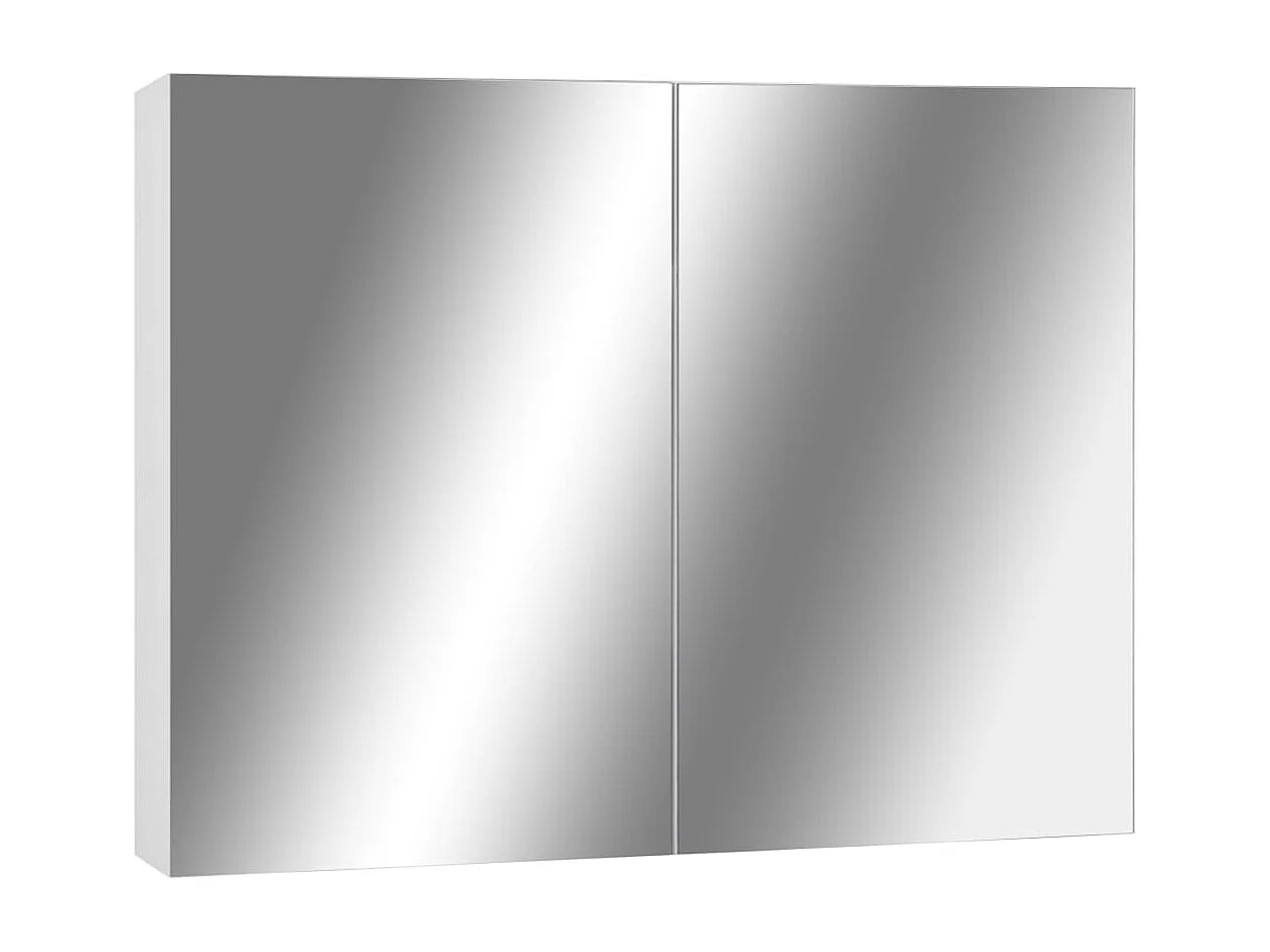 Badkamerspiegelkast 80x15x60 cm MDF wit
