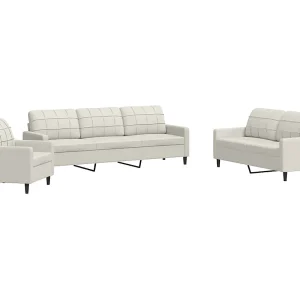 4-delige Loungeset met kussens fluweel crèmekleurig 4-delige Loungeset met kussens fluweel crèmekleurig