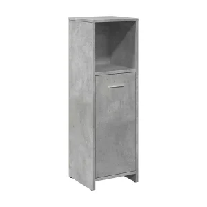 Badkamerkast 30x30x95 cm spaanplaat betongrijs