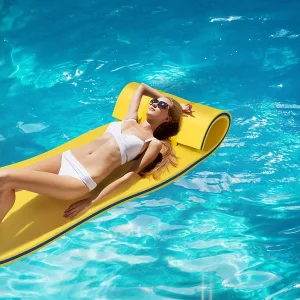 210 x 66cm Drijvende water mat,persoonlijke drijvende oase schuim mat,springerig scheurbestendig 3-laags XPE schuim,oprolbare zwembad drijvende mat(Geel)ZB34456 210 x 66cm Drijvende water mat,persoonlijke drijvende oase schuim mat,springerig scheurbestendig 3-laags XPE schuim,oprolbare zwembad drijvende mat(Geel)ZB34456