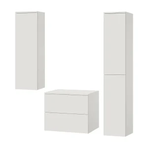 Badkamerset 3-delig: Wastafelonderkast + 2 Kolomkasten Kleur Wit (2S 60 + 1D 100 + 2D 160) Badkamerset 3-delig: Wastafelonderkast + 2 Kolomkasten Kleur Wit (2S 60 + 1D 100 + 2D 160)