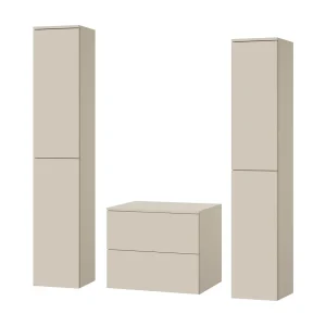 Badkamerset 3-delig: Wastafelonderkast + 2 Kolomkasten Kleur Kasjmier (2S 60 + 2D 160 X2) Badkamerset 3-delig: Wastafelonderkast + 2 Kolomkasten Kleur Kasjmier (2S 60 + 2D 160 X2)