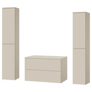 Badkamerset 3-delig: Wastafelonderkast + 2 Kolomkasten Kleur Kasjmier (2S 80 + 2D 160 X2) Badkamerset 3-delig: Wastafelonderkast + 2 Kolomkasten Kleur Kasjmier (2S 80 + 2D 160 X2)