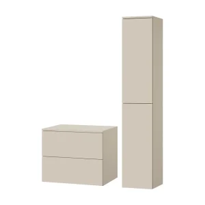 Badkamerset 2-delig: Wastafelonderkast + Kolomkast Kleur Kasjmier (2S 60 + 2D 160) Badkamerset 2-delig: Wastafelonderkast + Kolomkast Kleur Kasjmier (2S 60 + 2D 160)