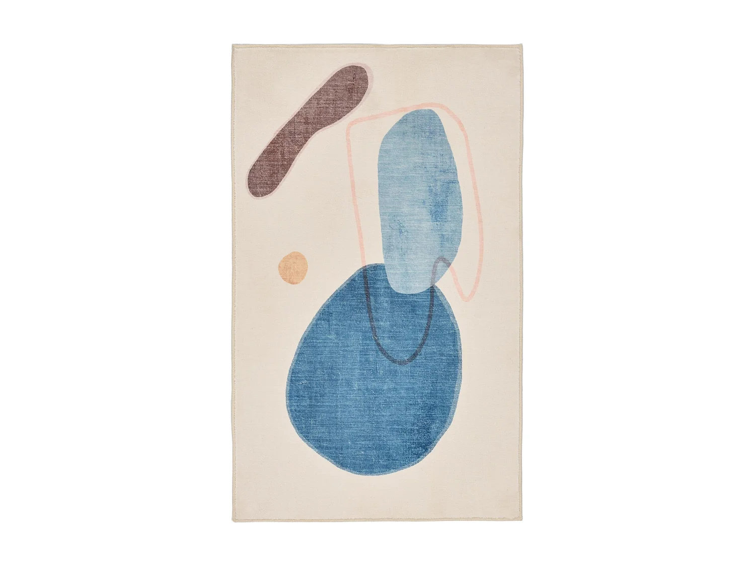 Badmat bedrukt met zachte pool 60x100 cm blauw multi Ariella