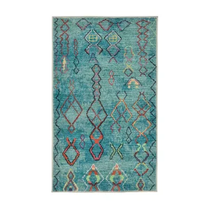 Badmat bedrukt met zachte pool 50×60 cm turquoise Ariella Badmat bedrukt met zachte pool 50×60 cm turquoise Ariella
