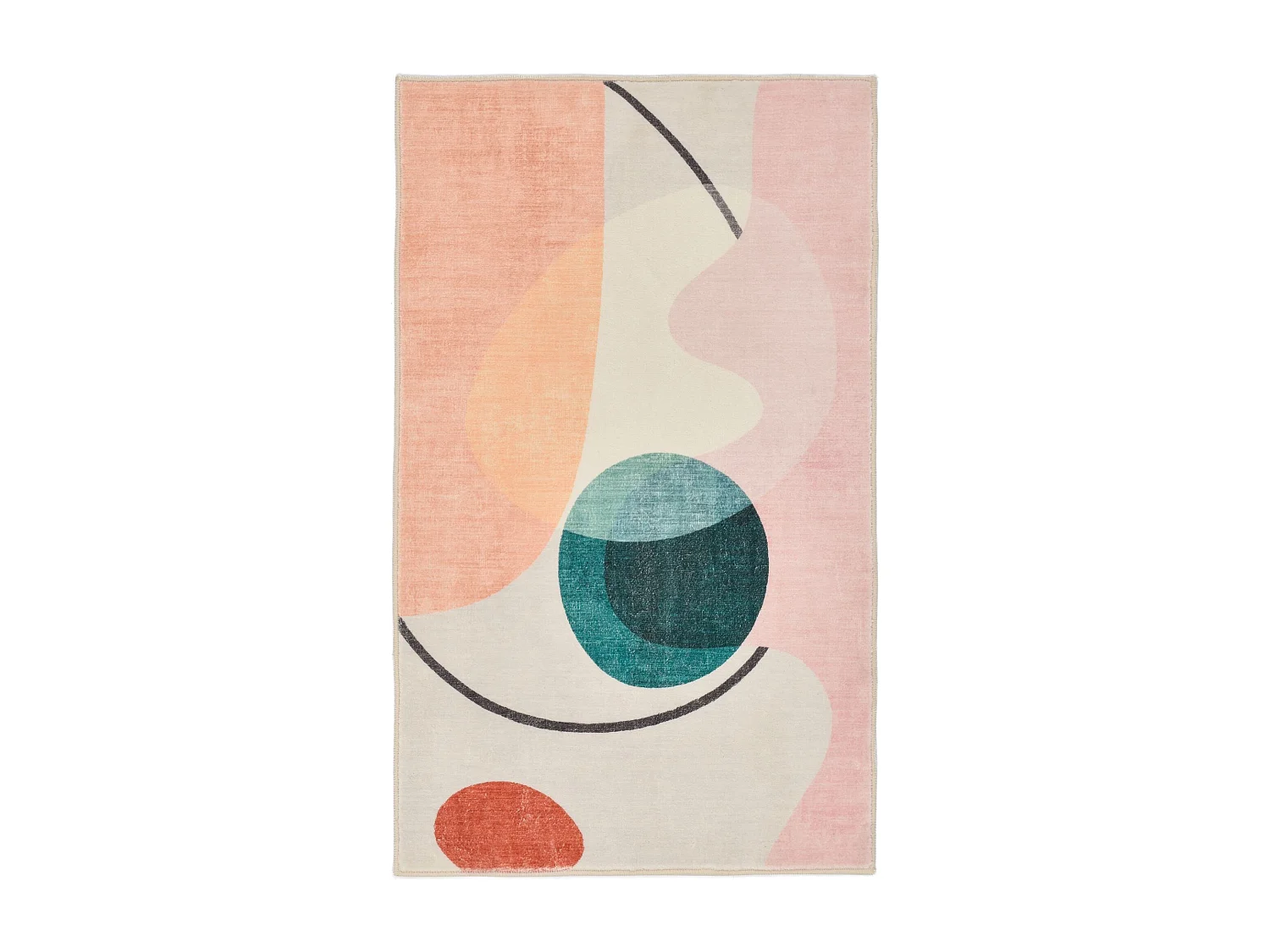 Badmat bedrukt met zachte pool 50x60 cm veelkleurig Ariella