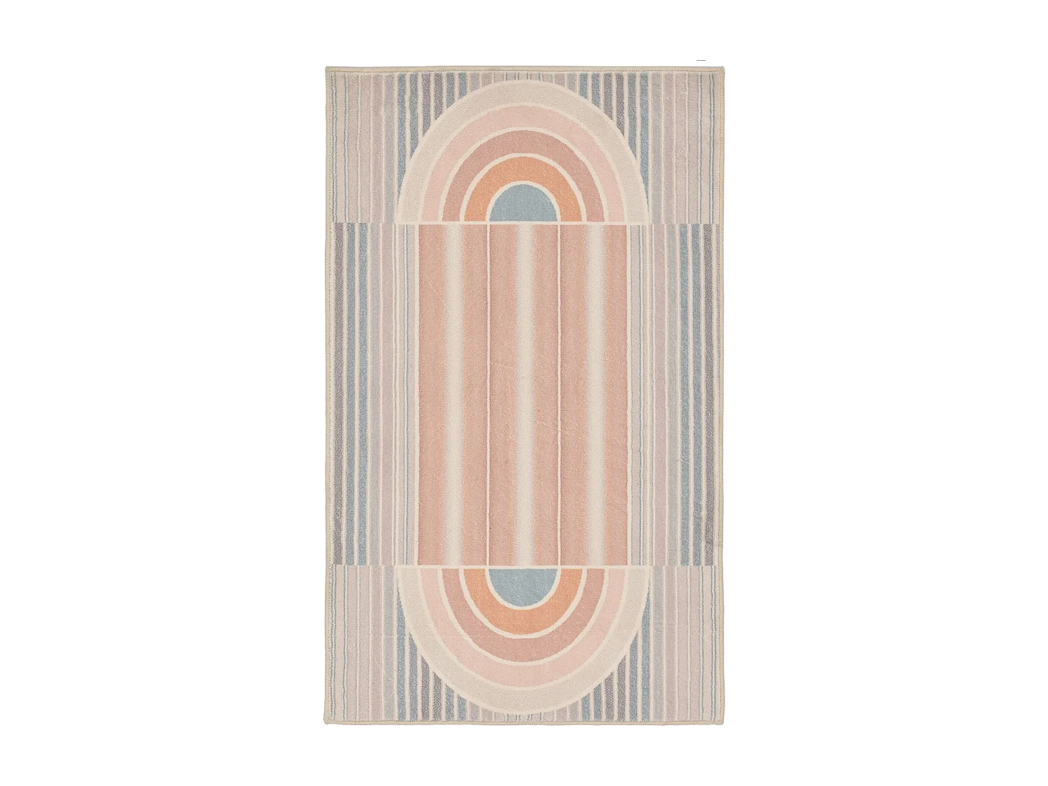 Badmat bedrukt met zachte pool 60x100 cm multi pastell Ariella