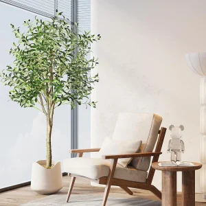 180cm olijfboom kunstplant, nep groene plant decoratie, verwijderbaar, voor thuis slaapkamer woonkamer balkon binnenplaats tuin