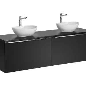 Meuble double vasque 160cm Éros Noir Meuble double vasque 160cm Éros Noir