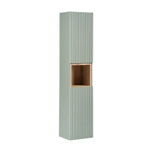 2-deurs wandkolom 1 nis Jade Groen en Hout 2-deurs wandkolom 1 nis Jade Groen en Hout