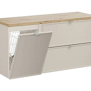 Alba Cachemire 120cm badmeubel met wasmand Alba Cachemire 120cm badmeubel met wasmand