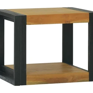 Badkamerwandkast 45x45x35 cm massief teakhout
