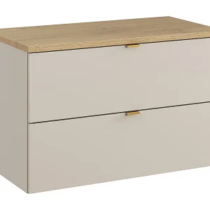 Azel kasjmier en hout 80cm badmeubel