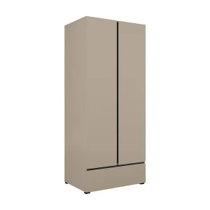 2 deurs 1 lade kast Lilia Taupe 2 deurs 1 lade kast Lilia Taupe