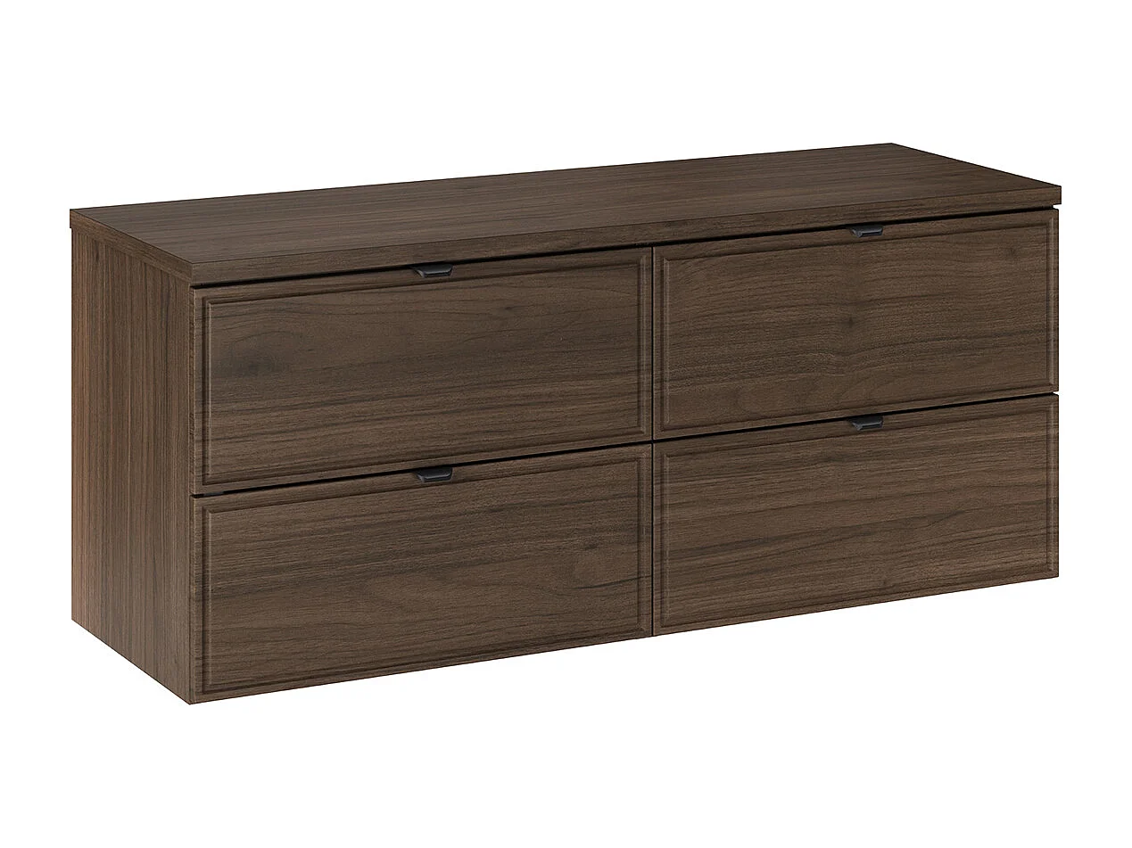 Badmeubel 120cm wastafelblad Elias Donker hout