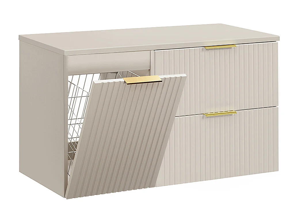 Adriel Cashmere 100cm linnenmand voor onder de wastafel