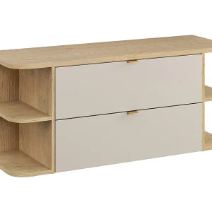Azel kasjmier en hout 120cm badmeubel