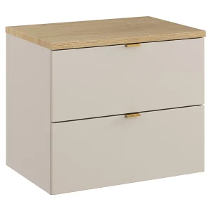 Azel kasjmier en houten wastafel 60cm blad