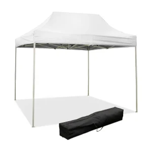 3 x 2 m witte opvouwbare partytent, bekleed met waterdicht PVC