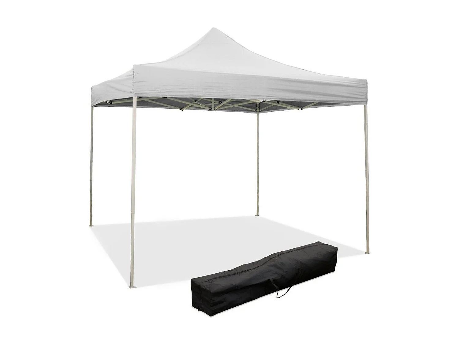 3 x 3 m witte opvouwbare partytent, bekleed met waterdicht PVC