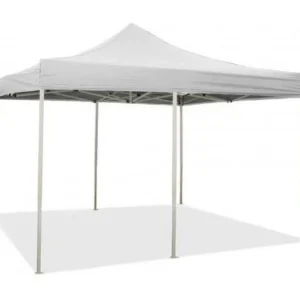 3 x 6 m witte opvouwbare partytent, bekleed met waterdicht PVC