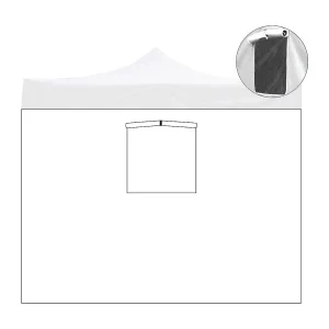 2x2m witte waterdichte zijluifel met vervangend raam voor opklapbare partytent 2x2m witte waterdichte zijluifel met vervangend raam voor opklapbare partytent