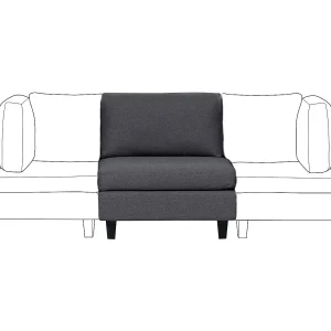 Zitmodule UNSTAD Stof Donkergrijs
