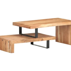 2-delige Salontafelset massief acaciahout 2-delige Salontafelset massief acaciahout