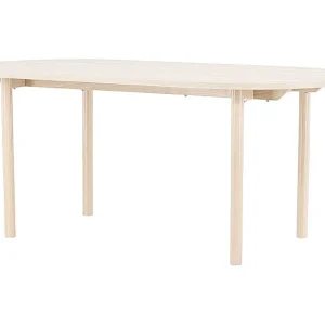 Andy eetkamertafel ovaal 90×180 cm whitewash.