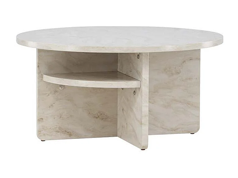 Ålesund salontafel Ø85cm beige.