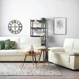 Bankenset VOGAR Kunstleer Lichtbeige 5-zitter