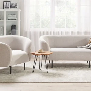 Bankenset LOEN Stof Lichtbeige 3-zitter