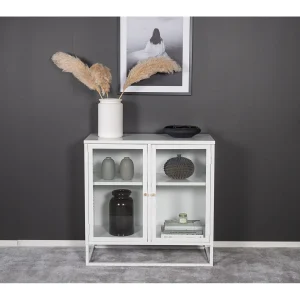 Bakal dressoir 2 glasdeuren, 2 planken, wit. Bakal dressoir 2 glasdeuren, 2 planken, wit.