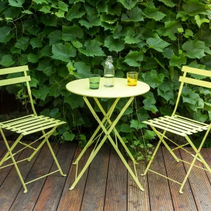Bistroset Inklapbaar FIORI Metaal Limegroen Bistroset Inklapbaar FIORI Metaal Limegroen