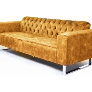 Chesterfield bank – Goud Fluweel – CHARME Chesterfield bank – Goud Fluweel – CHARME