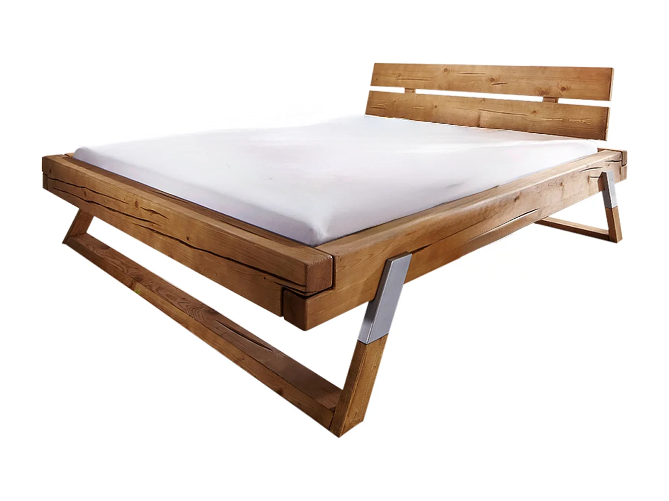 Massief houten bed - Hout Hout - TOMA
