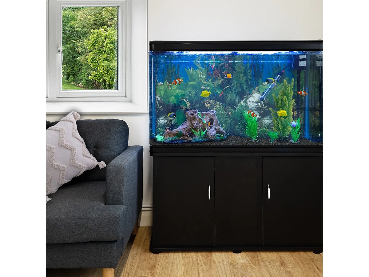 Aquarium 300 L + Meubel - Starterset - Zwart grind