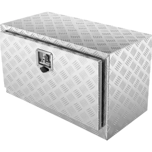 Aluminium Gereedschapskist voor Vrachtwagen Onderdeksel SucceBuy, 76,2 x 35,6 x 40,6 cm, Opslag voor Aanhangers en Campers