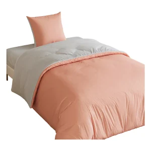 3-delige beddenset, bestaande uit 2 kussenslopen (80 x 80 cm), 1 hoeslaken (140 x 200 cm) en 1 dekbedovertrek (140 x 210 cm), wit + roze, polyester 3-delige beddenset, bestaande uit 2 kussenslopen (80 x 80 cm), 1 hoeslaken (140 x 200 cm) en 1 dekbedovertrek (140 x 210 cm), wit + roze, polyester