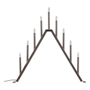 Åre adventskandelaar elektrisch 9 lichten mocca. Åre adventskandelaar elektrisch 9 lichten mocca.