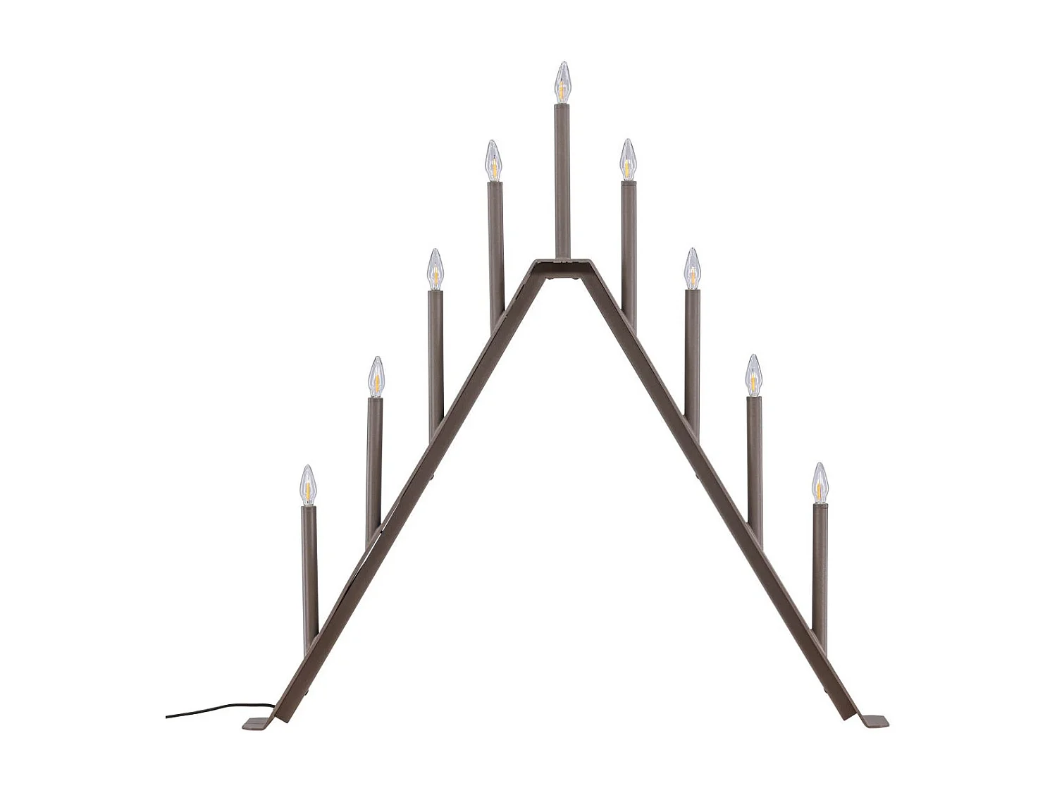 Åre adventskandelaar elektrisch 9 lichten mocca.