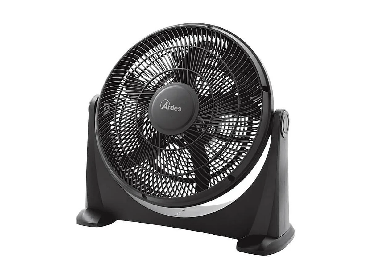 Ardes AR5A40 Tafelventilator met 5 bladen, Zwart, 80W Vermogen, 220-240V, Vloerinstallatie
