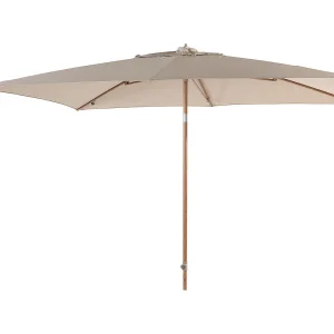 4 Seasons Azzurro stokparasol 200 x 300 cm frame woodlook – doek sand 4 Seasons Azzurro stokparasol 200 x 300 cm frame woodlook – doek sand