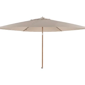 4 Seasons Azzurro stokparasol Ø300 cm sand solefin – houtlook frame 4 Seasons Azzurro stokparasol Ø300 cm sand solefin – houtlook frame