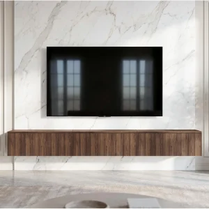 AX LIVING Barvo 3×100 TV-meubel Lowboard Donkerbruin Warmia Walnoot Hangend AX LIVING Barvo 3×100 TV-meubel Lowboard Donkerbruin Warmia Walnoot Hangend