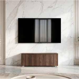 AX LIVING Barvo 100 cm TV-meubel Lowboard Donkerbruin Warmia Walnoot Staand AX LIVING Barvo 100 cm TV-meubel Lowboard Donkerbruin Warmia Walnoot Staand