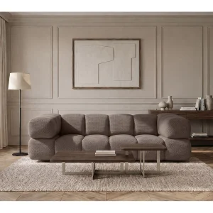 3-zitsbank, gestructureerde premiumstof Sonic, Bruin, Averro 3-zitsbank, gestructureerde premiumstof Sonic, Bruin, Averro