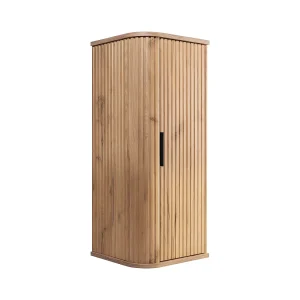 Badkamerkast, Craft eiken, zwarte handgreep, 79 x 35,5 x 31,5 cm Badkamerkast, Craft eiken, zwarte handgreep, 79 x 35,5 x 31,5 cm